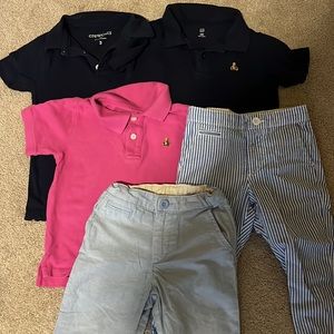 Toddler boy polos and pants